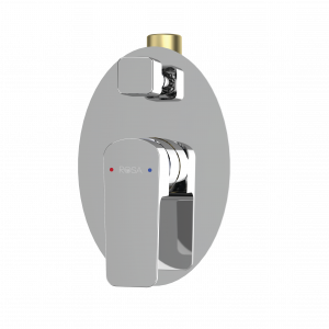 1" 4 Way Turn Diverter Shower Mixer (Brass Disc)