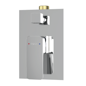 1/2" 4 Way Turn Diverter Shower Mixer (Brass Disc)