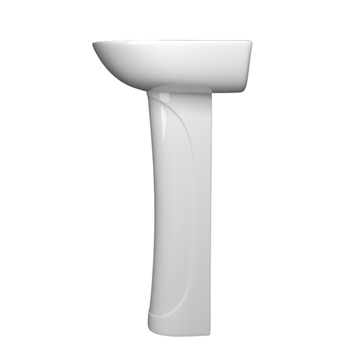 Bella 45cm Wash Basin Full Pedestal