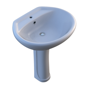 Margo 55cm Wash Basin Full Pedestal