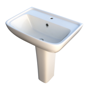Neo 45cm Wash Basin Full Pedestal – Basin Design