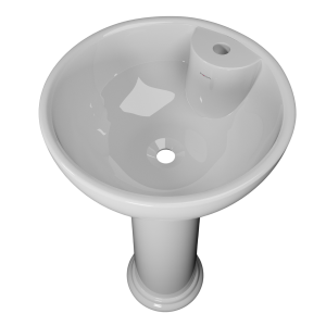 Super Moon Wash Basin Full Pedestal
